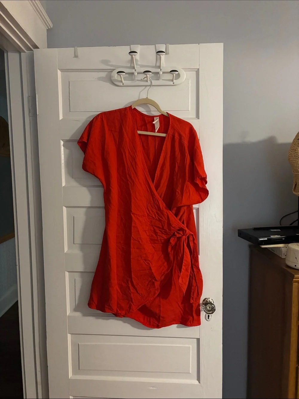 Red Wrap Dress - Picture 1 of 5